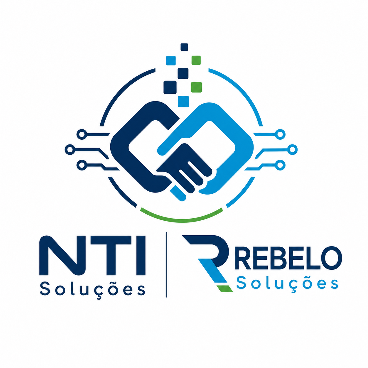Logo NTI e Rebêlo Soluções